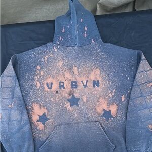 Russell Athletic Y2K vintage custom bleached hoodie streetwear URBVN nyc